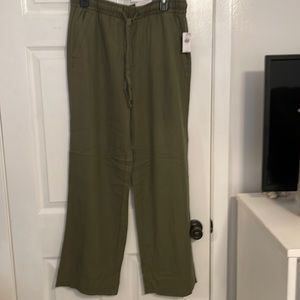 NWT Old Navy wide leg linen pant